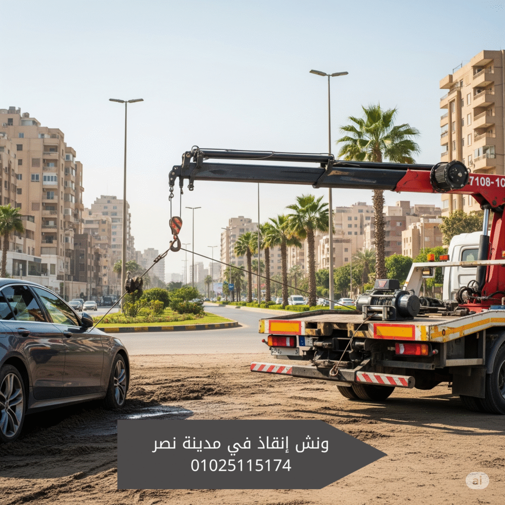 ونش إنقاذ في مدينة نصر